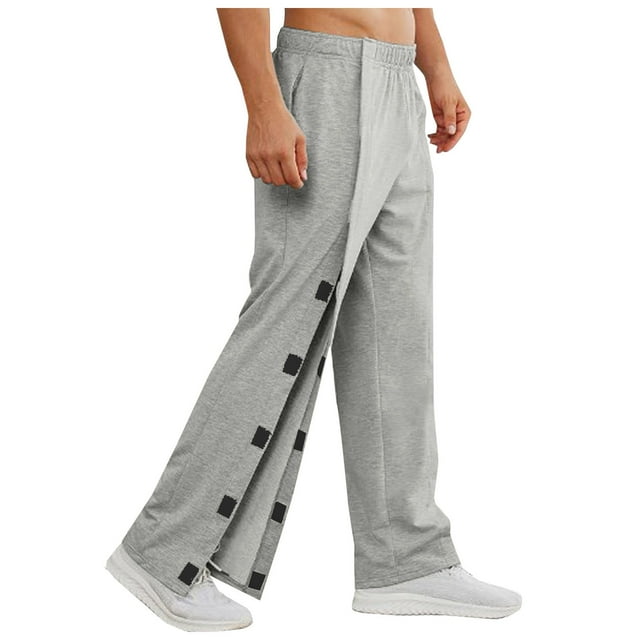 Pantalons Décontractés pour Hommes pour Soins Postopératoires et Rééducation Pantalons Orthopédiques pour Récupération