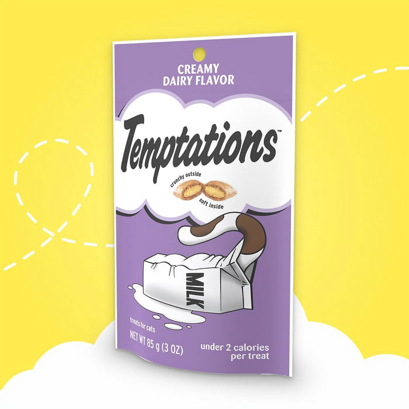 Temptation Classic Tasthttpy Cat Treats Variety Pack 8 Flavors ( Tantalizing Turkey, Chicken, Hearty Beef, Tuna, Creamy Dairy, Blissful Catnip,Savory Salmon, Seafood Medley) 3oz Each with Petlewa Box…