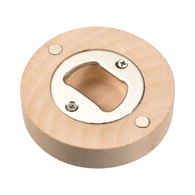 Abrebotellas de cerveza Uxcell de madera magnético para nevera, herramienta de bar adecuada para nevera, muebles, madera