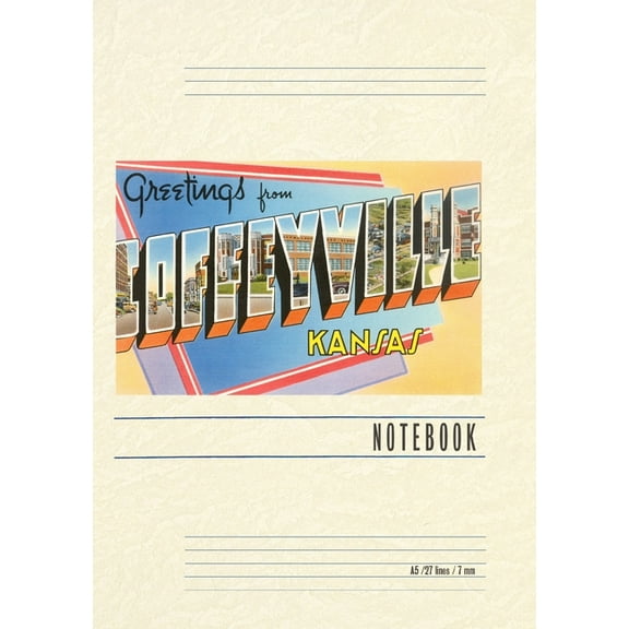 Vintage Lined Notebook Greetings from Coffeyville, (Paperback)