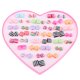 thumbnail image 2 of 36 Pares Pendientes De Oído De Cuadrados De Tela Botón De Arete Elegante Para De Cumpleaños De San Valentín Yinane Pendientes de perno para mujeres, 2 of 8