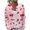 AA#-006 Red, variant on Valentine's Day White Cardigan Sweater for Women Long Sleeve Black Cardigan for Women Lightweight Open Front Shrug Cardigan Love Heart print Dressy Casual Cute Kimono Cardigan