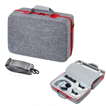 Carrying Case for PS5 Hard Shell Carry Case Travel Bag, Shockproof and Waterproof Storage Bag for PS5, Portable Protective Case Compatible with PS5 Console,Dual Controller and Accessories (Gray)