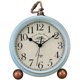 thumbnail image 1 of Table Clock, Vintage Non-ticking Table Desk Alarm Clock Battery Operated With Quartz Movement Hd Glass For Bedroom Living Room Kids (arabic) A, 1 of 4