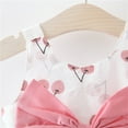 thumbnail image 6 of FRSASU Toddler Baby Kids Girls Sleeveless Cherry Princess Dresses Bow Hat Outfits, 6 of 9