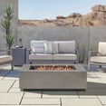 thumbnail image 2 of Real Flame Aegean 50" Rectangle Steel Propane or Natural Gas Fire Pit Table in Mist Gray, 2 of 9