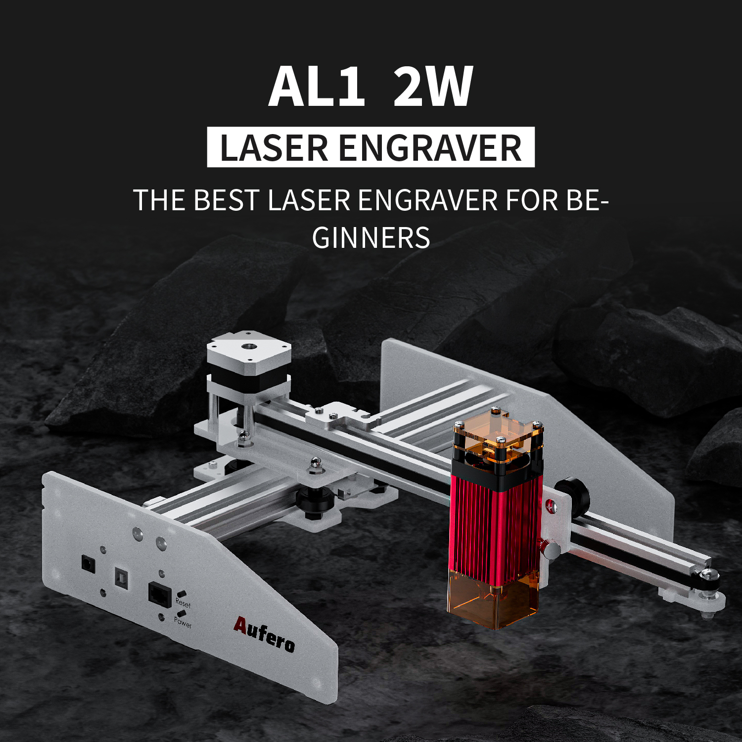 Aufero 1 LU2-2A 1.6W Diode Laser Engraver for Wood and Leather, Beginner-Friendly Craft Engraving Machine