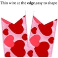 thumbnail image 3 of Valentine Tree Topper Bow with Heart Decorations, 11.4”x19.6” Large Red Pink Valentines Wreath Bow Decor for Valentine's Day Wedding Holiday Party Wall Home Front Door Decorative, 3 of 6