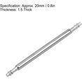 thumbnail image 2 of Veeki 2000Pcs Spring Bar Watch Band Strap Link Pins Repair Tool Stainless Steel 1.5 Thick 20mm Spring Bar-051603, 2 of 5