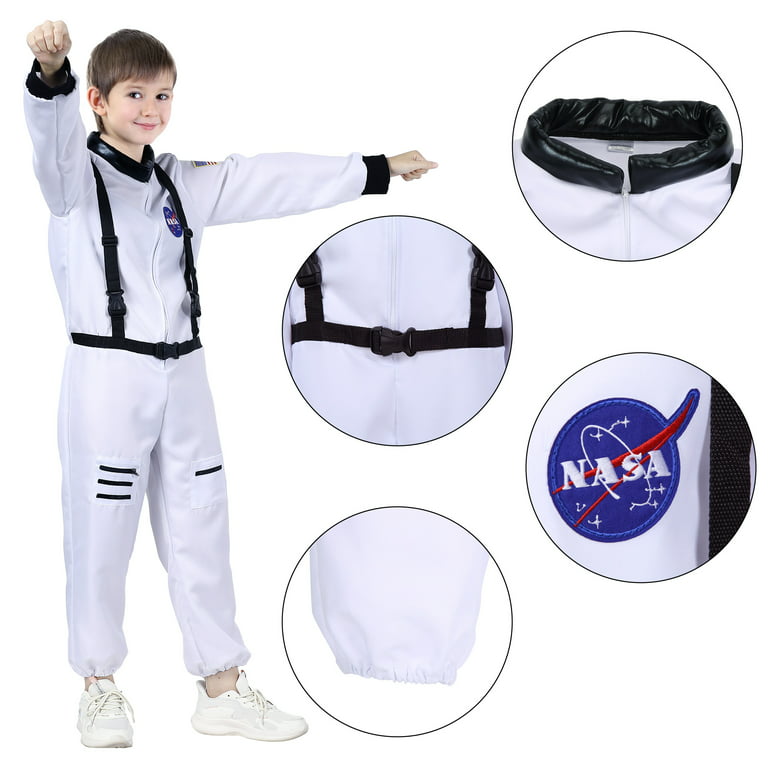 Space Astronaut Boys Fancy Dress NASA Uniform Childrens Costume Kids  Outfits New