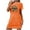 Orange, variant on COM1950s Shorts for Women, Skirts for Women, 2025Happy New Year Casual Printed Women Large Short Sleep Skirt with Chest Printed Round Neck Short Sleeve, Short Sleeve Shirts for Women
