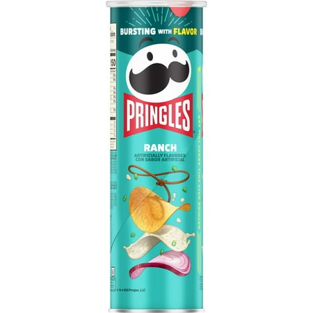 Pringles Ranch Potato Crisps Chips, 14 Count