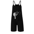 thumbnail image 3 of MSJUHEG Jumpsuits For Women Dressy Long Sleeve Bodysuit Women Casual Shorts Jumpsuits Summer Sleeveless Romper Loose Stretchy Shorts Rompers With Pockets Joggers For Women Black L, 3 of 4