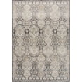 thumbnail image 3 of Hauteloom Minoa Boho Vintage Traditional Damask Area Rug - Farmhouse Traditional Floral Medallion Carpet for Living Room, Bedroom, Dining Room - Black, Tan, Gray, Brown, Beige 5'3" x 7'3" (5x7), 3 of 14