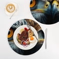 thumbnail image 4 of Faces Owls Trivet Mats Woven Pot Holders 3Pcs Non-Slip Heat Resistant for Hot Pots Pans Pats, 4 of 6