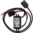 thumbnail image 4 of HQRP DC-DC Step Down Converter 12/24V to 5V 3A 15W with 2X USB-A Female Connector Power Supply Adapter Compatible with Solar Panel, Car Charging Transformation Waterproof Voltage Regulator, 4 of 7