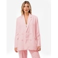 thumbnail image 3 of Blazer amplio cruzado AMAD Casual para mujer Talla M, 3 of 4