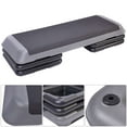 thumbnail image 1 of Costway 43" Aerobic Stepper Step Cardio Fitness Exercise Adjust 4"-6"-8" w/ Risers, 1 of 10