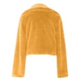 thumbnail image 6 of ATOYSOY Womens Winter Outerwear Fauxlong Sleeve Crop Jacket Coat Open Front Cardigans Yellow M, 6 of 6