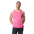 thumbnail image 5 of Gildan Heavy Cotton Tank Top for Men, Classic Fit Bound Neck Sleeveless Tank for Comfort, Safety Pink, 2XL, 5 of 5