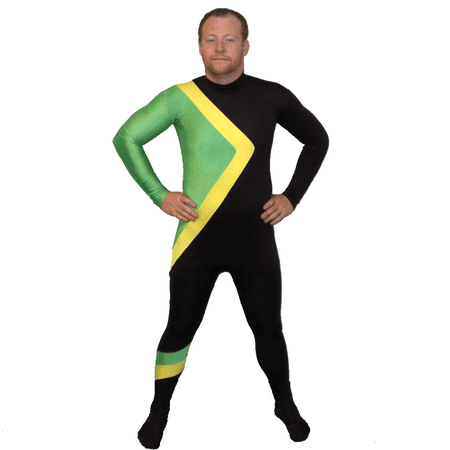 Jamaican Bobsled Team Costume Jamaica Spandex Runnings Suit Movie Group Cool