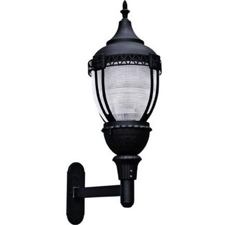 

Dabmar Lighting GM947-B-MT 175W Powder Coated Cast Aluminum Wall Light Fixture with Metal Halide Lamp Black