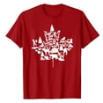thumbnail image 5 of LUOGENLI Hauts d'Été pour Femmes de Plus de 60 Ans Manches 3/4 T-Shirt à Col Rond Décontracté à Imprimé Mode pour Femmes à Manches Point Rouge Taille TTG, 5 of 5