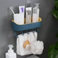 thumbnail image 4 of Shower Caddy Shelf, Storage Shelf Shower Shelf Organizer for Hotel Home Bathroom , Dark Blue, 4 of 9