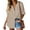 Khaki, variant on Zeagoo Button up Shirt Women 100% Cotton Linen Blouses Collared Long Sleeve Casual Business Tops
