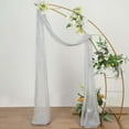 thumbnail image 5 of Efavormart 20ft Gauze Cheesecloth Silver Wedding Arch Drapery Fabric, Window Scarf Valance, Boho Arbor Decor Curtain Panel, 5 of 7