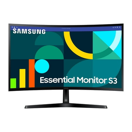 Samsung 27  Essential S3 (S36GD) FHD 100Hz Curved Monitor - LS27D36DGANXZA