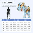 thumbnail image 4 of Salouo Giraffe Come Out From Zipper Print Button-Front Long Sleeve Pajama Set for Men, Soft 2Pjs Men's Long Sleeve Sleepwear-XX-Large, 4 of 7