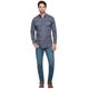 thumbnail image 4 of Camisa Vaquera Slim Fit Wrangler Manga larga Hombre 723 azul marino XG, 4 of 5