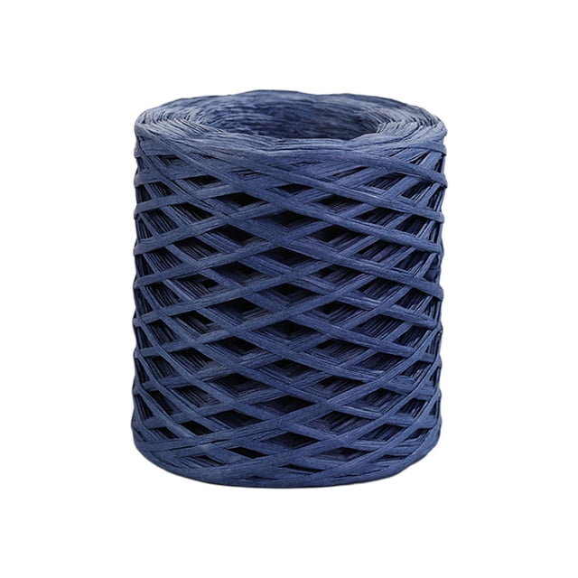 Raffia Paper Ribbon for Weaving Gift Wrapping Valentine'S Day Bouquets DIY Craft Dark Blue