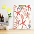 thumbnail image 2 of FORMRS Acrylic Clipboard with Low Profile Clip Standard A4 Letter Size, 12.5" x 9", Starfish Seashell, 2 of 8