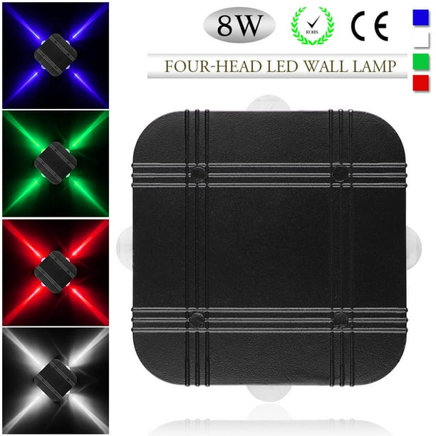 Toystoory Moderna lámpara de techo LED de aluminio de 4 cabezales de 8W para pared, iluminación para el hogar, decoración interior, KTV, Bar, Iluminación y accesorios Numero 3 Toystoory HA026223-03