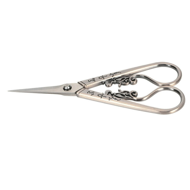 Sewing Embroidery Scissors, Vintage Embroidery Scissors Vintage DIY Stainless Steel Paper Fabric Cutting Scissor Small Sewing Scissors DIY Tool Art Work