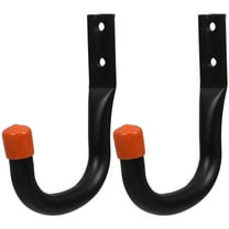 HOMEMAXS 2pcs Heavy Duty Garage Utility Hooks Wall Mount Tool Hanging Hooks Multi-Purpose Ladder Bike Rope Storage Hooks for Garden Yard Tool Organization