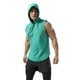 thumbnail image 4 of XL Sudadera Deportiva Para Hombre Camisetas Sin Mangas Sin Mangas Entrenamiento Gimnasio Culturismo Músculo Camiseta De Secado Rápido - Verde Lago, 4 of 5