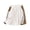 White, variant on Bermuda Shorts for Women Cotton Linen Lightweight Elastic Waist Wide Leg Loose Fit Flowy Beach Shorts with Pockets