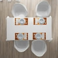 thumbnail image 4 of Ambesonne Autumn Place Mats Set of 4, Forest Lake Fall Trees, Standard Size, Orange Brown, 4 of 4