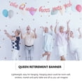 thumbnail image 4 of ELAYARD 2Pcs Party Banner Retirement Theme Golden Paper Bunting Queen Farewell Decoration, 4 of 8