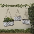 thumbnail image 2 of Set of 3 Nesting Farmhouse Hanging Metal Planters, 2 of 5