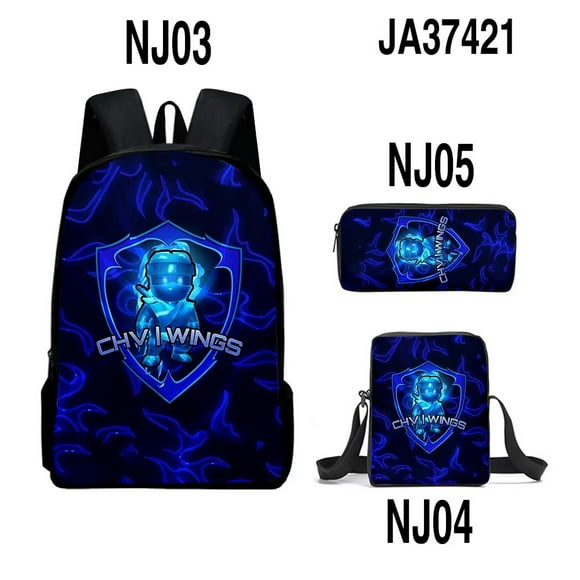 Cartoon Ninja Lego Children'S Backpack Primary And Secondary School Students Large Capacity Leisure Schoolbag Three-Piece Set 8 -WEVALLEY