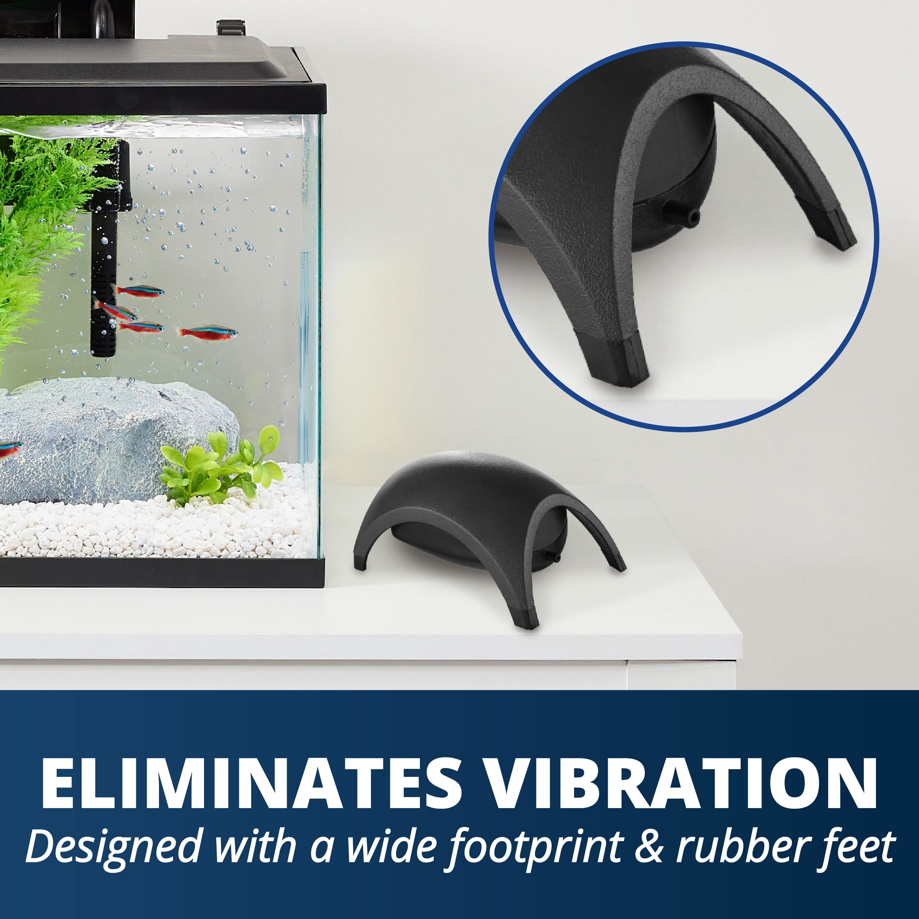 Tetra Whisper Air Pump for Aquariums 20 to 40 Gallons, Quiet Powerful Airflow, UL Listed