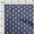 thumbnail image 1 of oneOone Cotton Jersey Royal Blue Fabric Floral & Geometric Sewing Craft Projects Fabric Prints By Yard 58 Inch Wide, 1 of 4