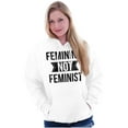 thumbnail image 3 of Feminine Not Feminist Conservative Women Plus Size Graphic Pullover Hoodie Brisco Brands 4X, 3 of 4