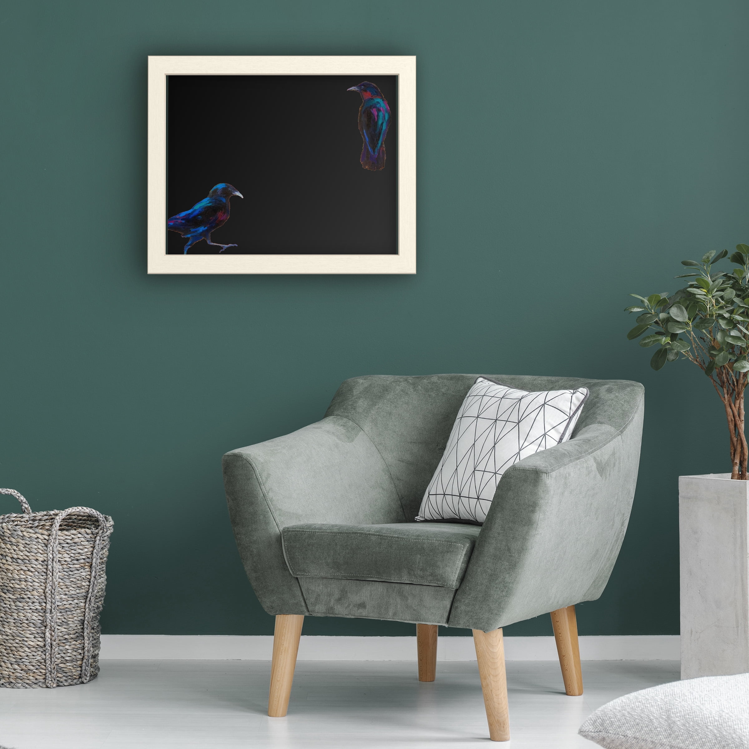 Trademark Fine Art 'Crows 9' Chalkboard by Marion Rose