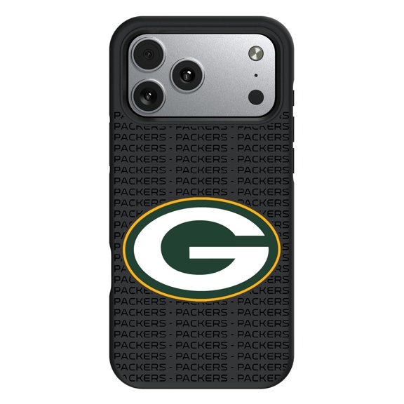 Green Bay Packers iPhone Text Backdrop Design Bump Case