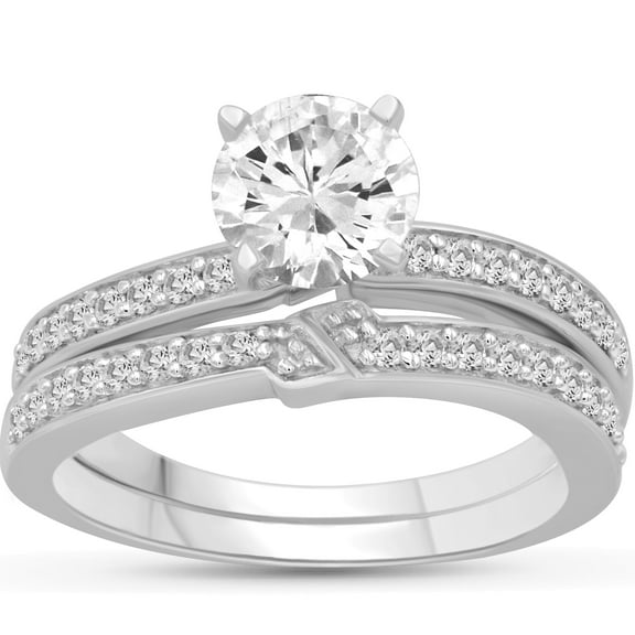 Diamonice 0.925 Sterling Silver 2.50 Carat White Cubic Zirconia Ring for Women | Cubic Zirconias for Everyday Womens Wear